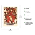 thumbnail image 2 of Guatemala - Guatemalan Dancers - Traditional Mayan Tapestry - Vintage Travel Poster by David Ordonez c.1970s - Bamboo Fine Art 290gsm Paper Print (Unframed) 24x32in, 2 of 4