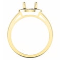 thumbnail image 2 of Dazzlingrock Collection 0.10 Carat (ctw) 14K Round Diamond Bridal Semi Mount Engagement Ring 1/10 CT, Yellow Gold, Size 6.5, 2 of 3