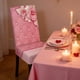 thumbnail image 4 of Funda de Silla de Comedor de Poliéster Elástica, con Correa Elástica Roja y Rosa, Resistente a Las Arrugas, Antideslizante, Lavable, para Comedor, Oficina, Decoración Del Hogar, Funda de Asiento de 2, 4 of 6