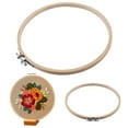 thumbnail image 2 of BINGLI Adjustable Wooden Embroidery Hoop - Circular Craft Frame for Sewing/Needlework Projects, Handmade Artisan Tool with Tension Control Knob, 2 of 9