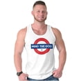 thumbnail image 5 of Mind The God Metro Pun Religion Tank Top T Shirts Men Women Brisco Brands S, 5 of 6