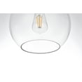 thumbnail image 4 of Shimmer 1 Light Flush Mount in Satin Gold and Clear, 4 of 5