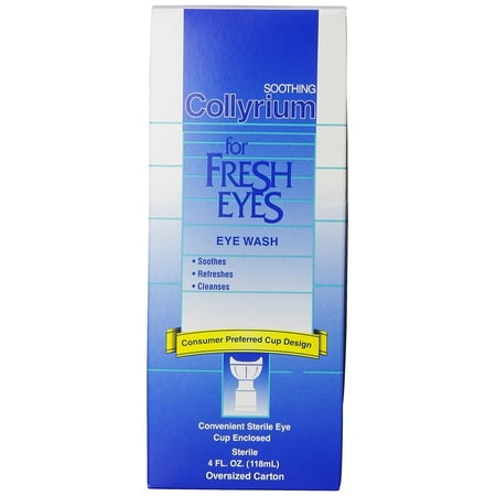Bausch & Lomb Collyrium Eye Wash, 4-Ounce Bottles (Pack of 3)
