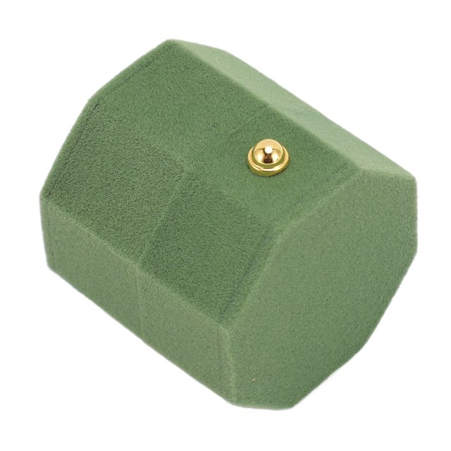 Hexagonal Flannel Ring Box, Velvet Ring Box with Multipurpose Jewelry Storage,Ring Box for Proposal, Engagement, Wedding and Photography