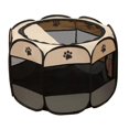 thumbnail image 5 of ZHAOCHENG Tienda de campaña plegable portátil para mascotas, jaula para perros, color marrón, XL: 114 x 114 x 58 cm, 5 of 5