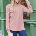 thumbnail image 6 of Black**Friday on Sale ChaoHeng Pullover Sweaters for Women Women's Solid Color V-Neck Pullover Sweater,Fashion Loose Top for Fall Winter, 6 of 7