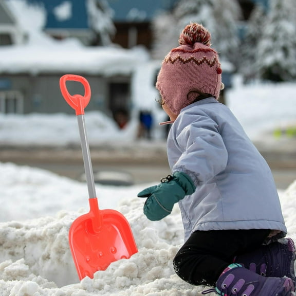 WINOMO Childs Snow Shovel Snow Shovel Large Red 1Pcs for Winter Outdoor Activities