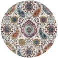thumbnail image 5 of SAFAVIEH Madison Hope Floral Paisley Area Rug, Cream/Multi, 6'7" x 6'7" Round, 5 of 10
