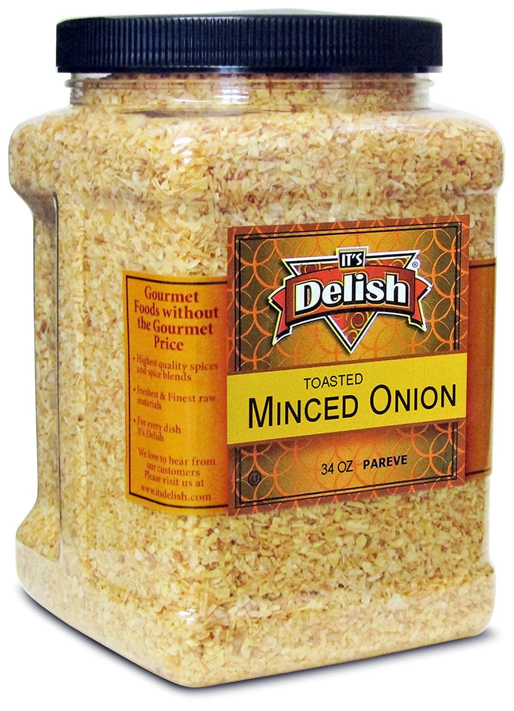 Gourmet Toasted Dried Minced Onion by Its Delish, 2.1 lbs 34 Oz Jumbo