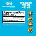 thumbnail image 4 of Magnesium Citrate 400 mg - 120 tablets Elemental Magnesium Supports Function of muscles, bones, heart Non-GMO per serving, 4 of 5