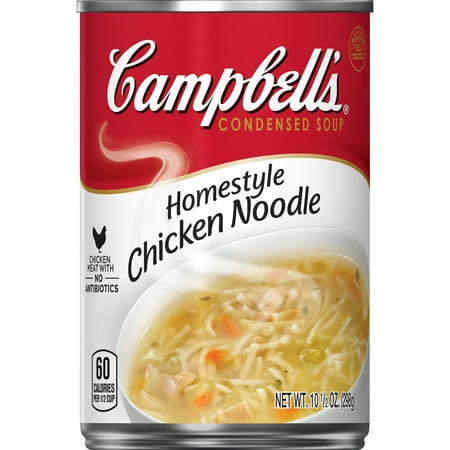 (8 Pack) Campbell's Condensed Homestyle Chicken Noodle Soup, 10.5 oz. (Best Store Bought Chicken Noodle Soup)