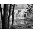 thumbnail image 2 of Nagler, Monte 18x15 Gold Ornate Wood Framed with Double Matting Museum Art Print Titled - Bond Falls and Trees, 2 of 4