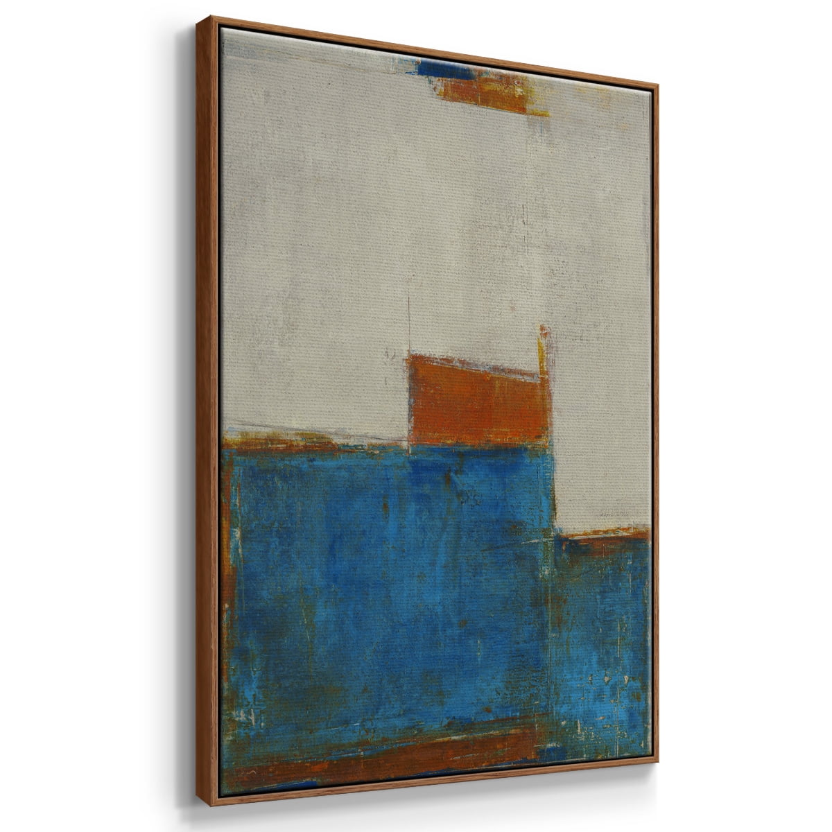 Sunset for Somebody Framed Premium Gallery Wrapped Canvas - Ready to Hang - 27 x 41 - Walnut Floating Frame