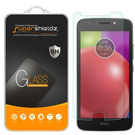 (1-Pack) Supershieldz Designed for Motorola Moto E4 /Moto E (4th Generation) Tempered Glass Screen Protector, Anti-Scratch, Anti-Fingerprint, Bubble Free