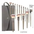 thumbnail image 2 of Set de brochas de maquillaje, kit de viaje completo y versátil para todo tipo de pieles, ideal para la aplicación de maquillaje facial, 15 brochas con estuche portátil, 2 of 7
