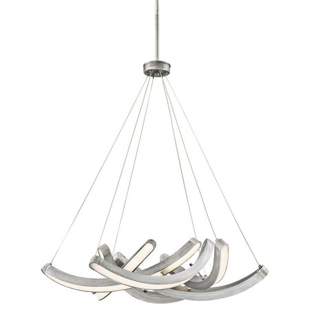 

George Kovacs Swing Time 25 Wide Brushed Silver LED Chandelier