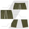 thumbnail image 5 of MXALUOB Men's Track Pants Side Striped Athletic Open Bottom Trousers Drawstring Elastic Waist Straight Leg Fashion Pant for Training Gym, 5 of 5