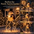 thumbnail image 5 of Liaiai Magic Fountain - Flowing Snowflake LED Christmas Garden Light, Solar Powered Outdoor Yard Decor with Stars Warm Glow Garden Stake for Christmas Holiday Decoration,Snowman, 5 of 9
