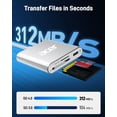 thumbnail image 2 of Lector de tarjetas Acer SD 4.0 UHS-II Lector Micro SD USB C plateado, 2 of 8