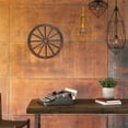 thumbnail image 5 of Beaupretty Rustic Wooden Wagon Wheel Decor Brown Vintage Wall Ornament for Home, 5 of 6