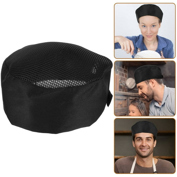 FRCOLOR Hats Chef Hat Man Men and Women 20.00X20.00X9.00CM Black