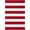 Red and White, variant on iOhouze Outdoor Rugs Cotton Striped Area Rug 3x5 ft Washable Indoor Outdoor Non Slip Floor Carpet Rug