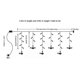 thumbnail image 2 of Chandeliers Curtains Light LED Light Hanging Strings Lights Holiday Decor Lights Strings for Home Party, 2 of 5