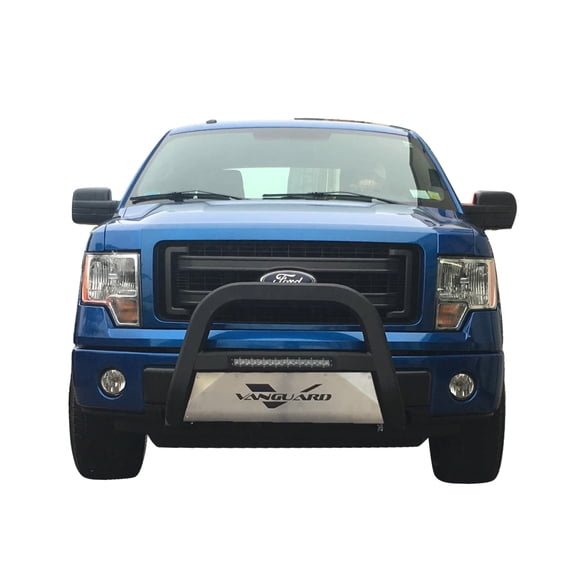 VGUBG-1850-1171BK Optimus Series LED Bull Bar Round with Stainless Steel Skid Plate