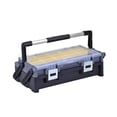 thumbnail image 3 of Caja de herramientas a prueba de polvo, contenedor de almacenamiento de herramientas para hardware, clavos y tornillos variados L tiene 2 capas de cuadrícula, 3 of 8