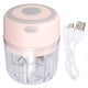 thumbnail image 2 of Picadora de Ajo Eléctrica, Mini Picadore de Verduras Portátil de 250 ml, Triturador de Ajo Recargable Por USB, Picadore de Cebolla Con Cuchilla de Acero inoxidable, 2 of 7