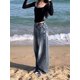 thumbnail image 4 of HOUZHOU-pantalones vaqueros holgados Vintage para mujer, ropa de calle Harajuku, pantalones de mezclilla de gran tamaño, estilo coreano, gyuu, Grunge, Hip Hop, Y2k, 2000s, 4 of 5