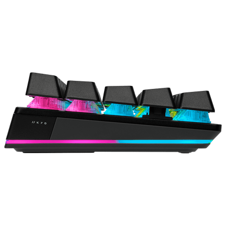 CORSAIR - K70 Pro Mini Wireless 60% RGB Mechanical Cherry MX SPEED Linear Switch Gaming Keyboard with swappable MX switches - Black