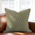 thumbnail image 5 of Throw Pillow Covers 24x24 Inch, Sage Green Lattice Geometric Decorative Pillow Cases for Couch Sofa Bed, Luxury Abstract Art Aesthetics Cotton Linen Square Home Decor Pillowcases with Hidden Zipper, 5 of 9