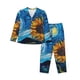 thumbnail image 1 of Balery Starry Night Sunflower Field Conjunto de Pijama con Estampado para Mujer, Conjunto de Dos Piezas con Manga Larga, Ropa de Dormir Suave con Bolsillos, Pijamas Cómodos-X-Large, 1 of 7