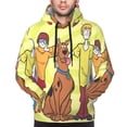 thumbnail image 5 of Lsque Scooby-Doo Pattern Casual Men's Hoodie,Hooded Sweatshirt with Kangaroo Pocket,Pullover Hoodie-Large, 5 of 8