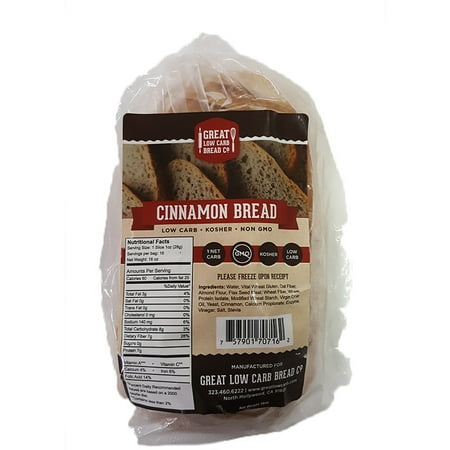 Great Low Carb Bread Company - 1 Net Carb, 16 oz, Cinnamon Bread