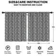 thumbnail image 2 of Blackout Kids Curtains,Black White Tiny Skull Pattern Childrens Insulated Curtains Set Of 2,Bedroom Essentials,Toddler Room Decor 42x54in(106x137cm), 2 of 5
