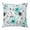 Teal, Black, White, variant on Throw Pillow Covers, Blue Spring Floral Decorative Throw Pillow Covers 18x18 Inch, Elegant Pastoral Flowers Farmhouse Art Square Linen Pillow Cases for Couch/Living Room/Sofa