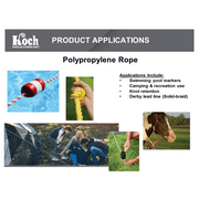 (2 pack) Hyper Tough Item# PT450Y-HT, Polypropylene Twisted Rope, 1/4 x 50, 1 Each