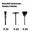thumbnail image 2 of Bristle Brush Mini Nylon Brush for Dremel 72 Pack, Pen Brush Wheel Brush Cup Brush 24 Pack for Each, Polish Brush End Brush Mini Rotary Tool Accessory, 2 of 6