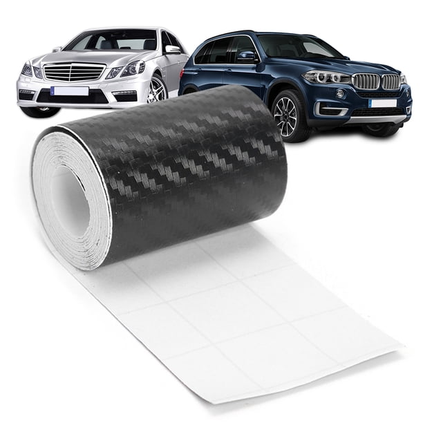 DIY Pasta Protectora Tira Parachoques Cinta Coche Pegatinas 3D Fibra Carbono Impermeable