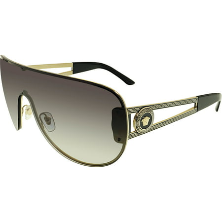 Versace Women's Gradient VE2166-12528G-41 Black Wrap Sunglasses
