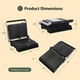 thumbnail image 2 of Gymax Panini Press Grill Sandwich Maker 5 Auto Modes w/ Non-Stick Double Sided Plates, 2 of 10