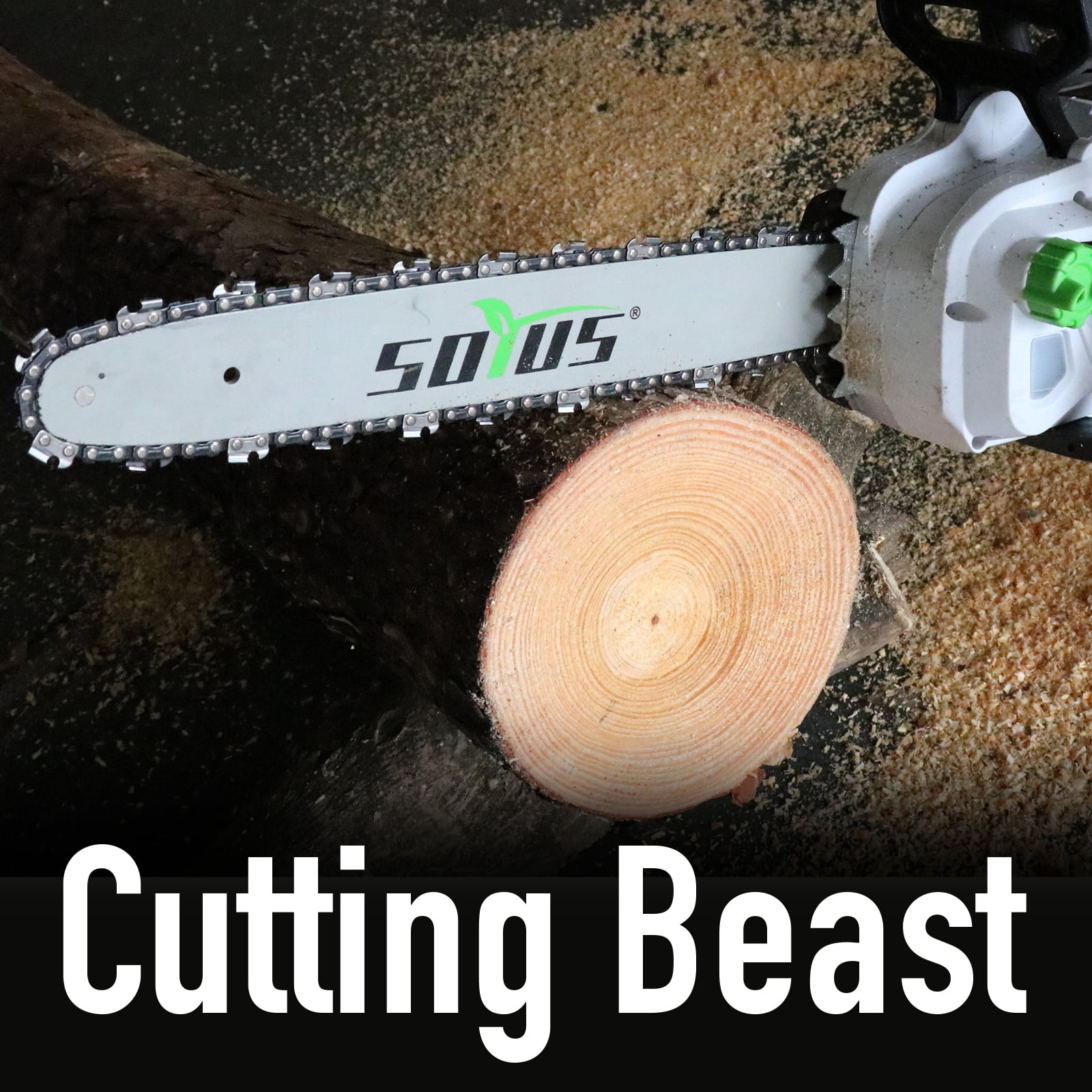 SOYUS 16-Inch Brushless Cordless Chainsaw, 40V Battery Operated with Automatic Chain Oiler 2x4.0Ah Batteries Included