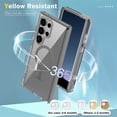 thumbnail image 5 of ELEHOLD Magnetic for Samsung Galaxy S24 Ultra Case,Transparent Clear Back Compatible with Mag Safe Shockproof Bumper Anti-Scratch Slim Cover for Samsung Galaxy S24 Ultra,Grey, 5 of 7