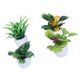 thumbnail image 5 of Juego de 4 miniplantas artificiales en maceta con macetas de cerámica para decoración de mesa en casa y oficina., 5 of 14