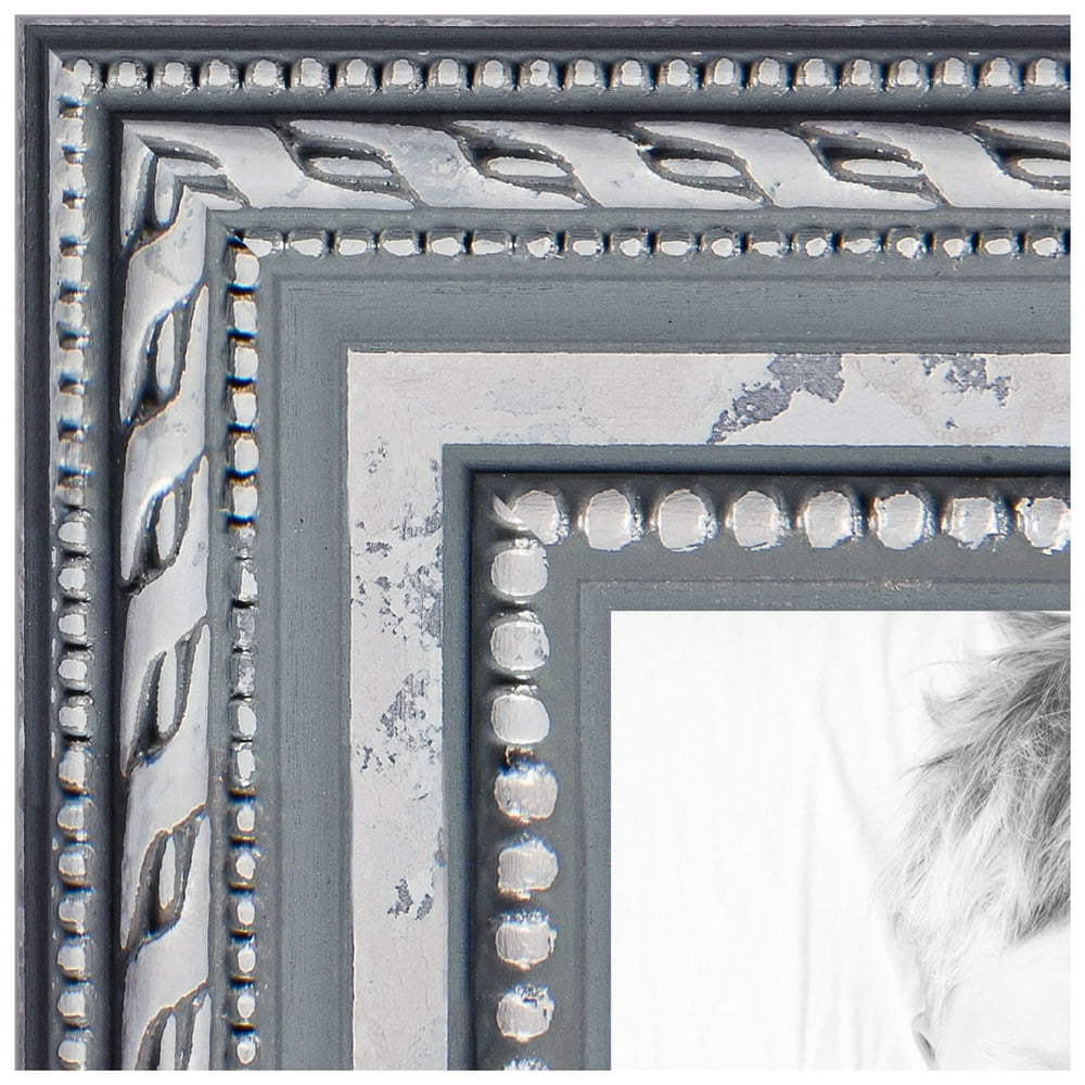 ArtToFrames 8.5x14 Inch Silver Picture Frame, This Silver Wood Poster