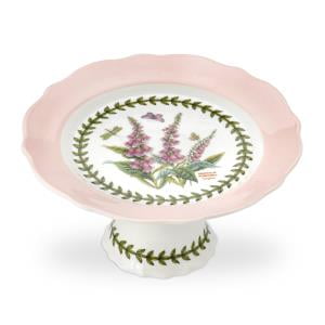 

PORTMEIRION BOTANIC GARDEN TERRACE Scalloped edge footed cake plate small