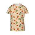 thumbnail image 4 of Wukai Floral Strawberr Youth Unisex Short Sleeve T-Shirt for Boys, Girls, Teens, and Kids-X-Large, 4 of 7