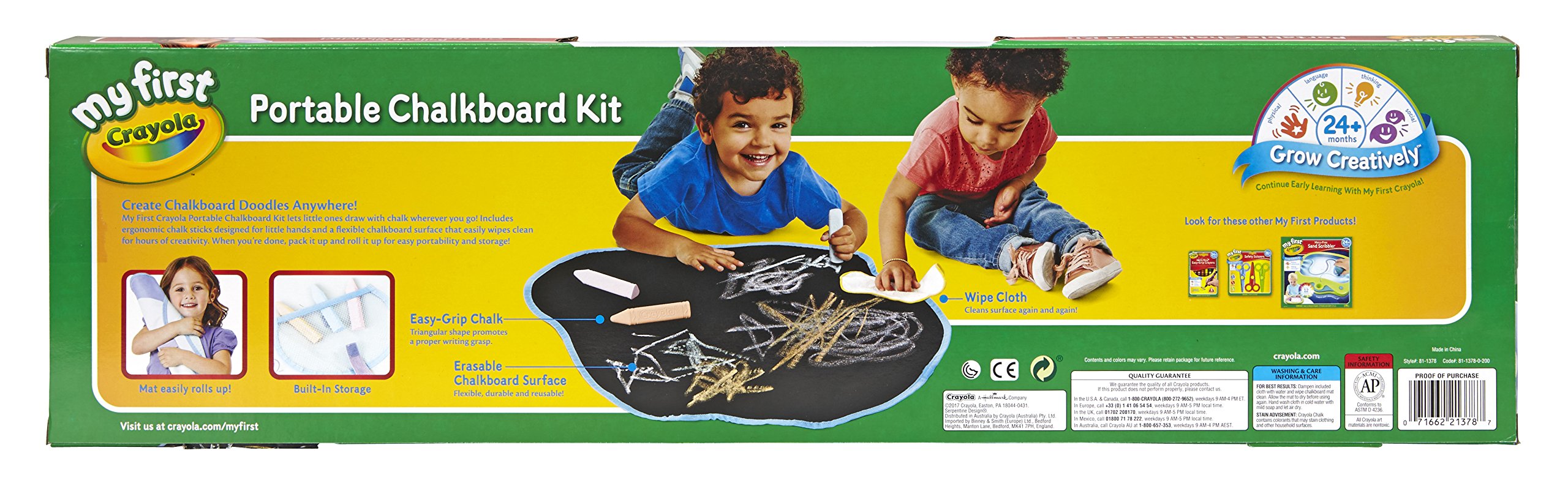 Crayola My First Portable Chalkboard Kit Art Supplies For Kids